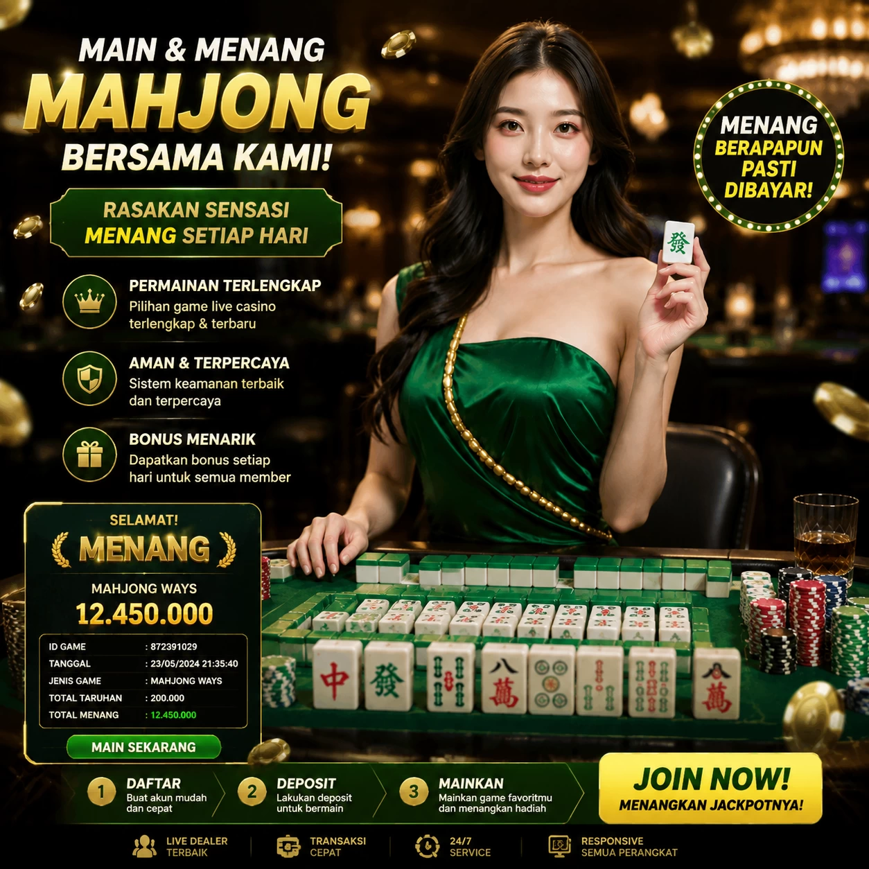 Yang berubah di 77ag: bookmark, e-wallet, turnover